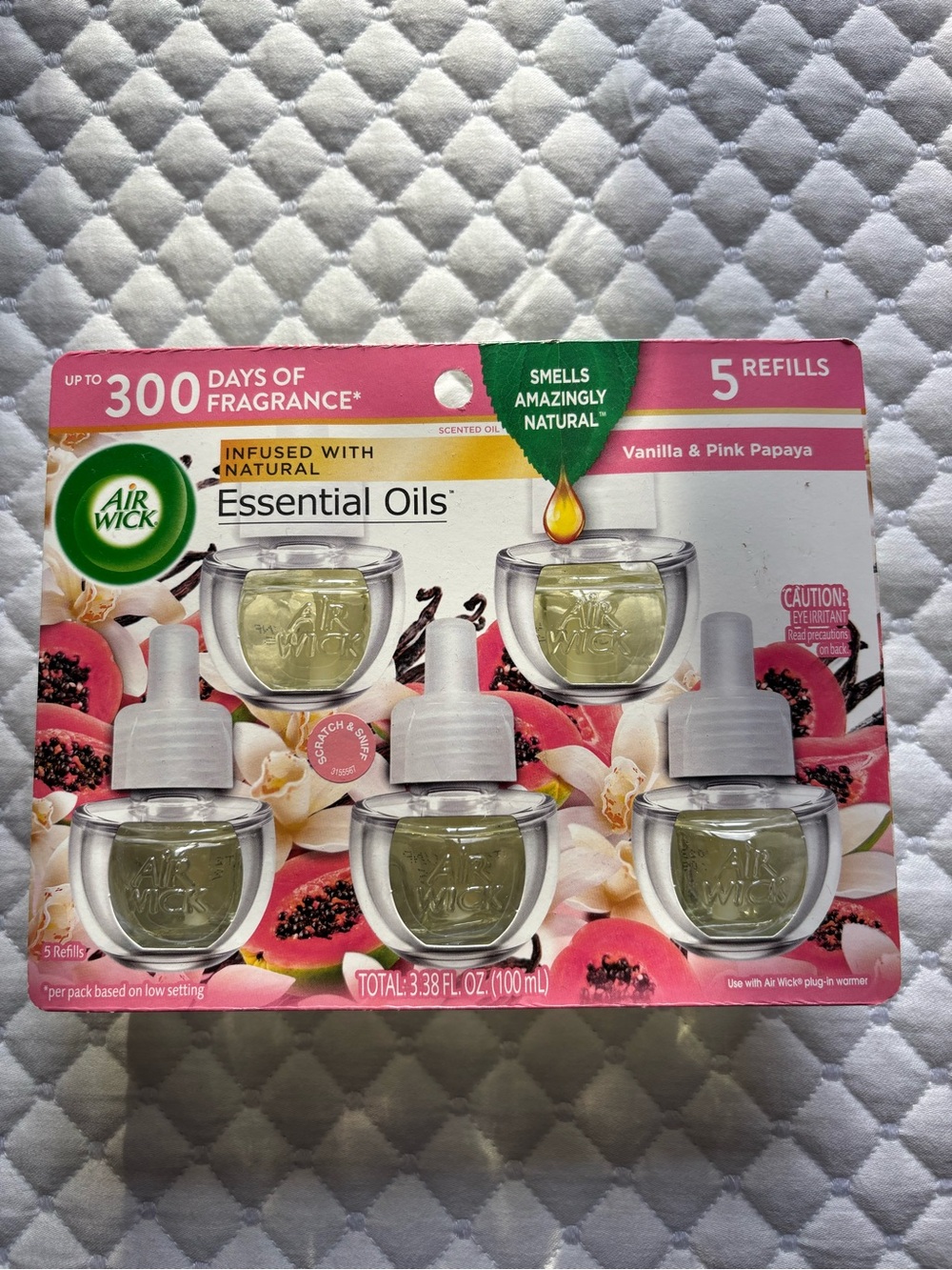 Air Wick Vanilla & Pink Papaya Refill 5 Pack